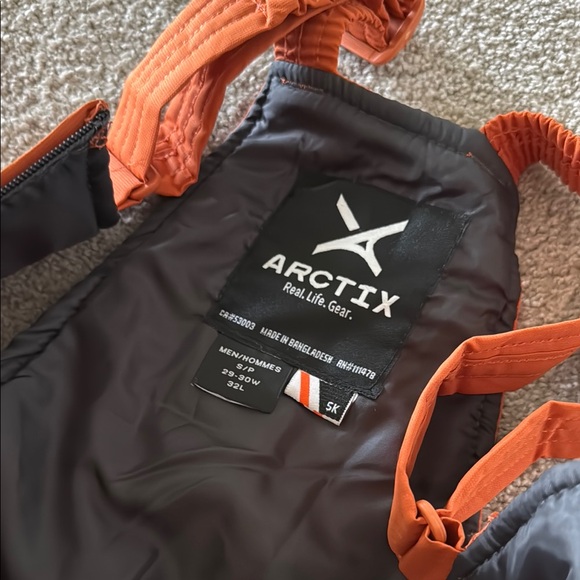 Orange Snow Bib Overalls - Picture 4 of 6